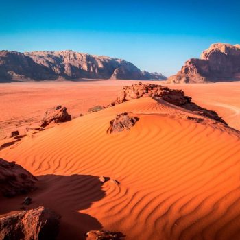 Jordanija. Wadi Rum dykuma. 